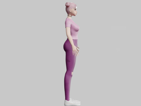 Beautiful Pretty Woman V22615 3D Model