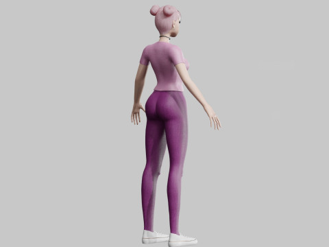 Beautiful Pretty Woman V22615 3D Model
