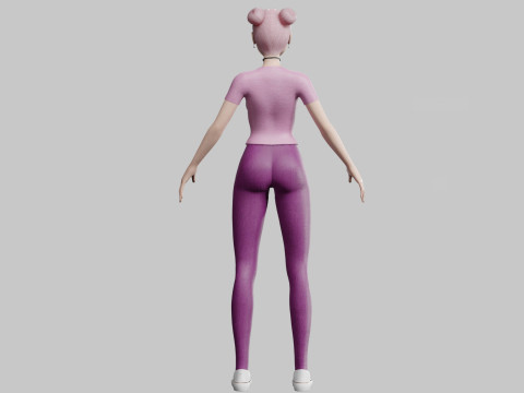 Beautiful Pretty Woman V22615 3D Model