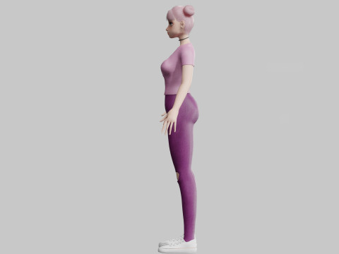 Beautiful Pretty Woman V22615 3D Model