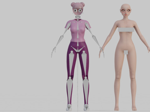 Beautiful Pretty Woman V22615 3D Model