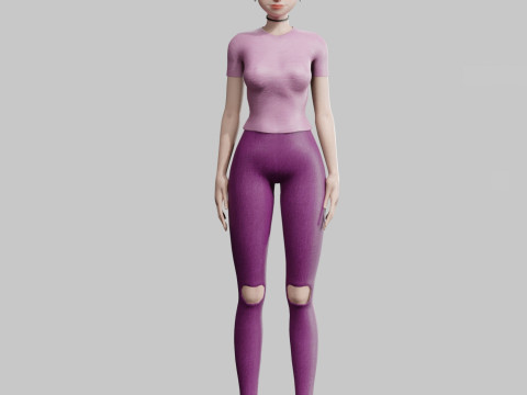 Beautiful Pretty Woman V22615 3D Model