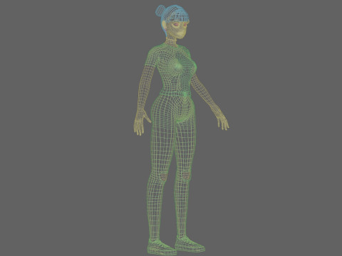 Beautiful Pretty Woman V22615 3D Model