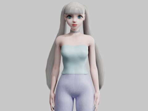 Classic Basic Woman V22534 3D Model