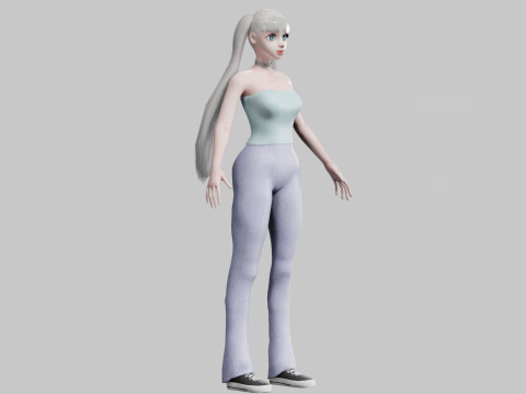 Classic Basic Woman V22534 3D Model