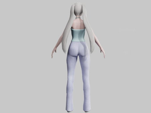 Classic Basic Woman V22534 3D Model
