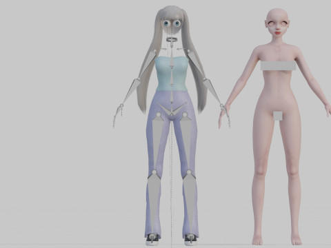 Classic Basic Woman V22534 3D Model