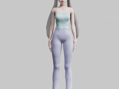 Classic Basic Woman V22534 3D Model