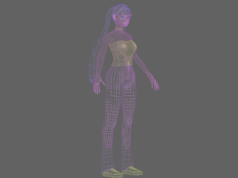 Classic Basic Woman V22534 3D Model
