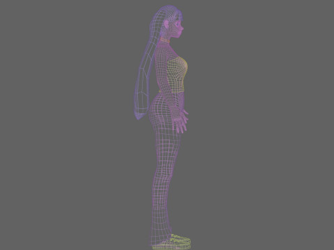 Classic Basic Woman V22534 3D Model