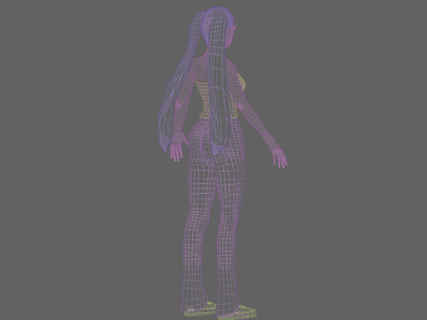 Classic Basic Woman V22534 3D Model