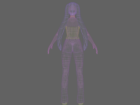 Classic Basic Woman V22534 3D Model