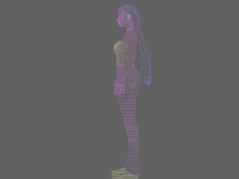 Classic Basic Woman V22534 3D Model