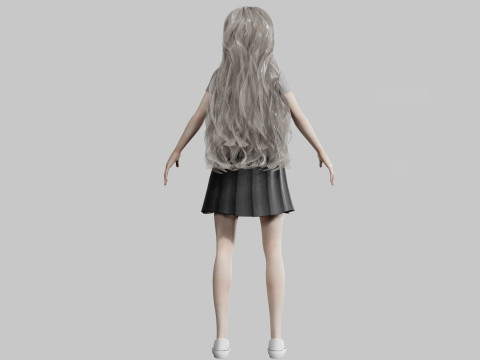 Classic cute Woman V37816 Model 3D