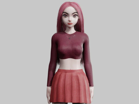 Classic Pretty Woman V33321 3D Model