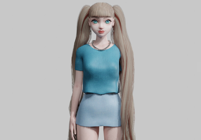 Cool Basic Woman V33261 Modèle 3D .c4d .max .obj .3ds .fbx .stl .blend