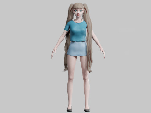 Cool Basic Woman V33261 Modèle 3D