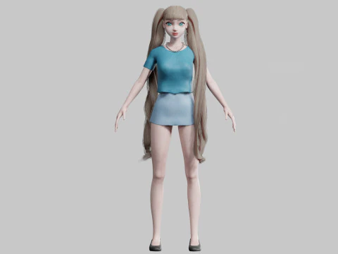 Cool Basic Woman V33261 3D Model