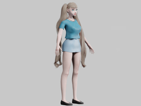 Cool Basic Woman V33261 Modèle 3D