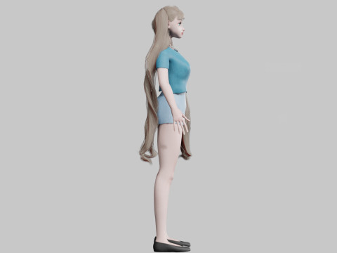 Cool Basic Woman V33261 Modèle 3D