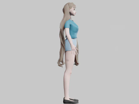 Cool Basic Woman V33261 3D Model