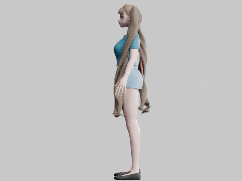 Cool Basic Woman V33261 Modèle 3D