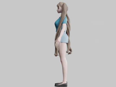 Cool Basic Woman V33261 3D Model