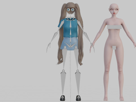 Cool Basic Woman V33261 Modèle 3D