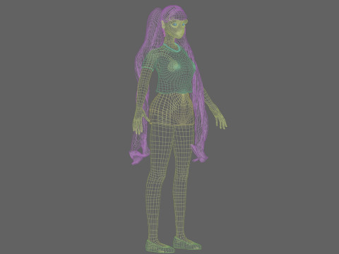 Cool Basic Woman V33261 Modèle 3D