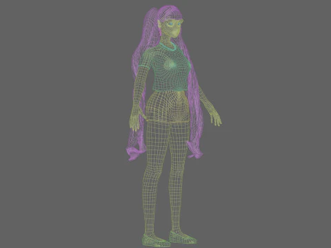 Cool Basic Woman V33261 3D Model