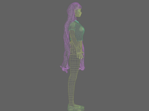 Cool Basic Woman V33261 Modèle 3D