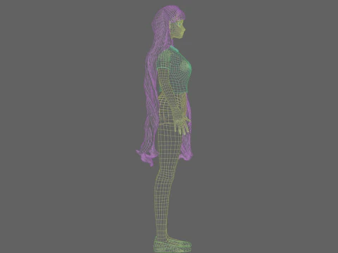 Cool Basic Woman V33261 3D Model