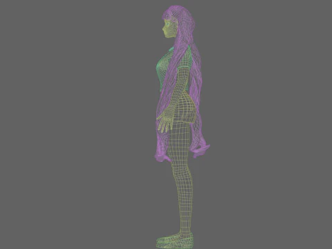 Cool Basic Woman V33261 3D Model
