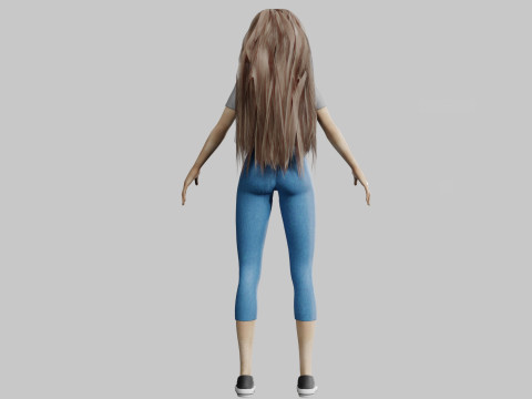 Cool cute Woman V33894 3D Модель