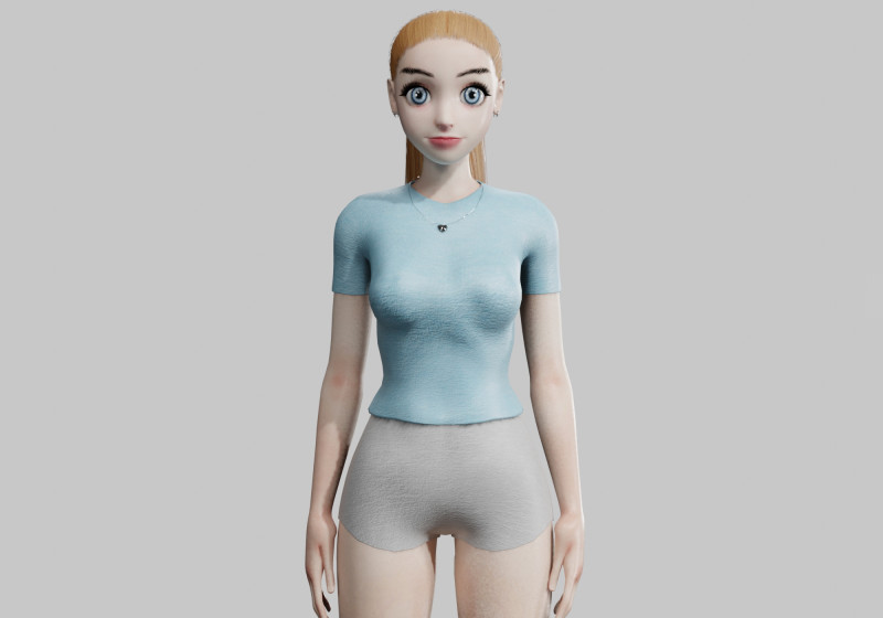 Cool Pretty Woman V20725 Modelo 3D .c4d .max .obj .3ds .fbx .stl .blend