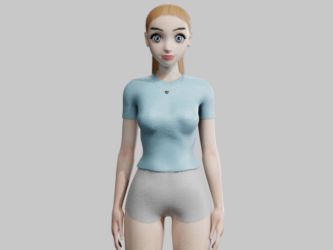 Cool Pretty Woman V20725 3D Model