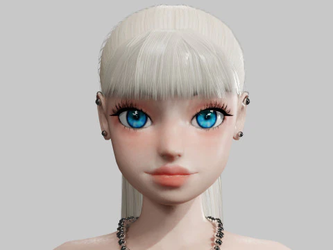 Cute Basic Woman V21429 3D Model