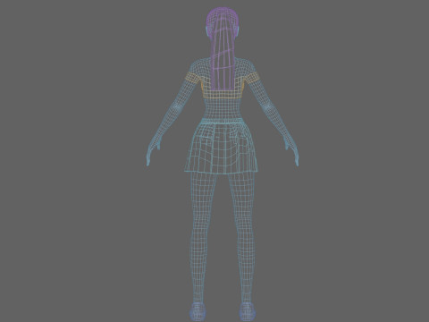 Cute Basic Woman V21429 Modelo 3D