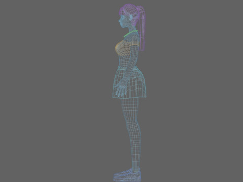 Cute Basic Woman V21429 Modelo 3D