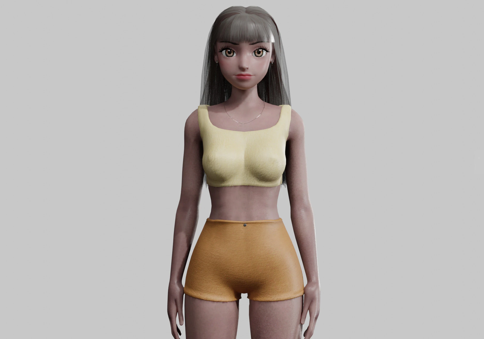 Cute Cartoon woman V26276 3D Model .c4d .max .obj .3ds .fbx .stl .blend 