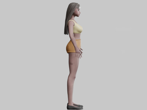 Cute Cartoon woman V26276 3D 모델