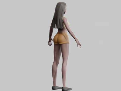Cute Cartoon woman V26276 3D 모델