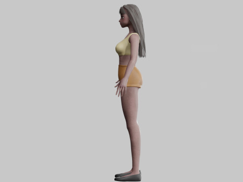 Cute Cartoon woman V26276 3D 모델