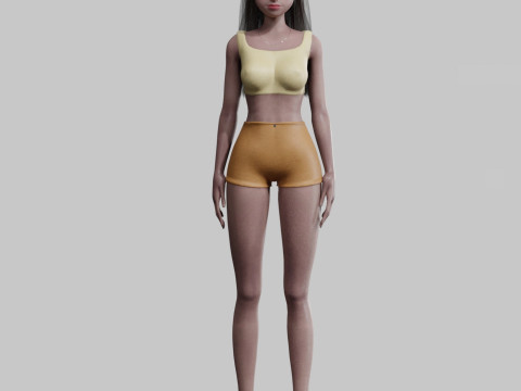 Cute Cartoon woman V26276 3D 모델
