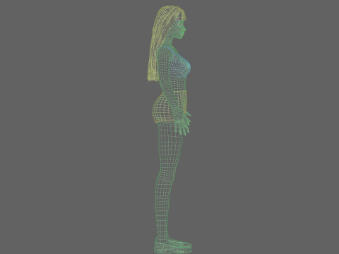 Cute Cartoon woman V26276 3D 모델