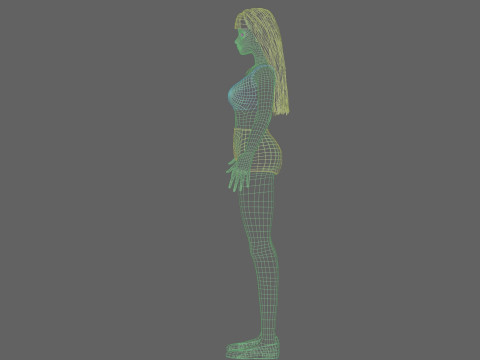 Cute Cartoon woman V26276 3D 모델