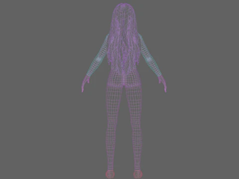 Cute Young Woman V31778 3D Model