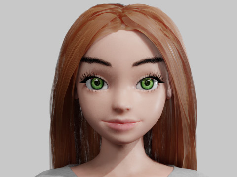 Pretty Beautiful woman V34193 Model 3D