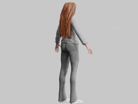 Pretty Beautiful woman V34193 Model 3D