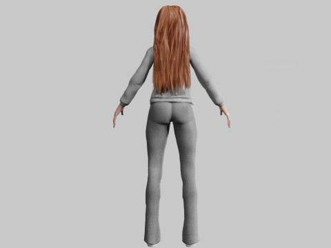 Pretty Beautiful woman V34193 Model 3D